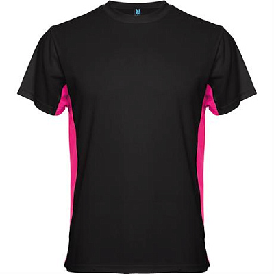 Спортивная футболка TOKYO мужская, ЧЕРНЫЙ/ФУКСИЯ 2XL (Черный/фуксия)