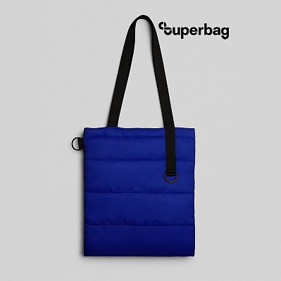 Шоппер Superbag Bubble New (синий с черным) (Синий с черным)