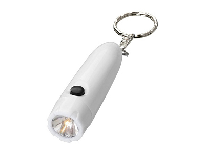 Брелок-фонарик Bullet (Белый/серебристый)