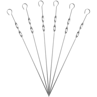 Набор шампуров в чехле Bower, ver.2, серый