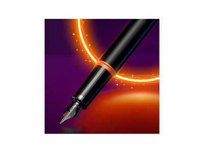 Ручка перьевая Parker IM Vibrant Rings Flame Orange