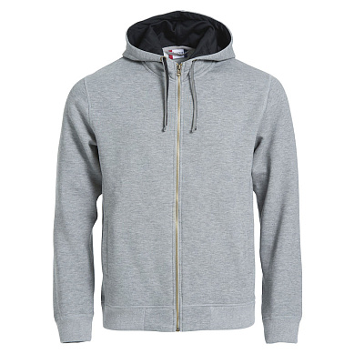 Толстовка мужская CLASSIC HOODY FULL ZIP 300 (Серый меланж)