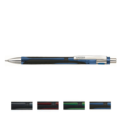 Шариковая ручка Hauser Play, пластик (Разноцветный)