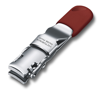 Книпсер VICTORINOX с отверстием для шнурка, сталь, красный, в блистере