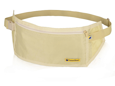 Сумка-кошелек на пояс c RFID защитой (Бежевый)