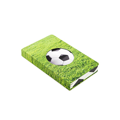 Записная книжка в линейку 10x16 Футбол R1-2760444 (Зеленый/белый)