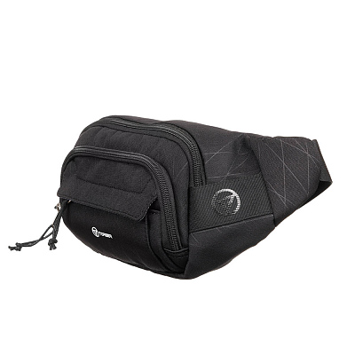 Сумка на пояс TORBER, чёрный, полиэстер, 27 х 9 х 14 см