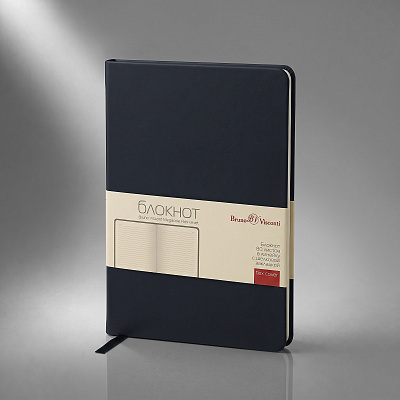Блокнот А5 Megapolis Flex Velvet (Тёмно-синий)