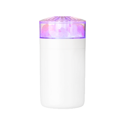 Увлажнитель воздуха с подсветкой и соляными кристаллами Кристалл (Crystal) (Белый)