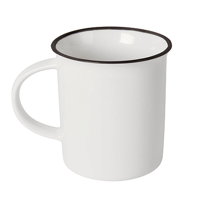 Кружка NOSTALGIE (Белый, черный)