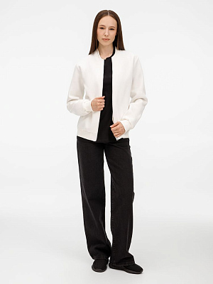 Бомбер унисекс Estado, молочно-белый