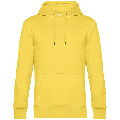 Толстовка с капюшоном унисекс King, серый меланж (Желтый)
