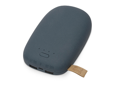 Внешний аккумулятор в форме камня Stone, 10400 mAh (Тёмно-серый)