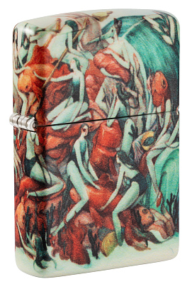 Зажигалка Zippo Classic с покрытием White Matte, латунь/сталь, разноцветная, матовая, 38x13x57 мм (Разноцветный)