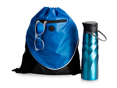 Набор с бутылкой и очками Summerheat (Синий)