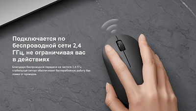 Мышь беспроводная Xiaomi Wireless Mouse Lite 2, черный