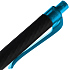 Ручка шариковая Prodir QS01 PRT-T Soft Touch, черная с голубым - Фото 6