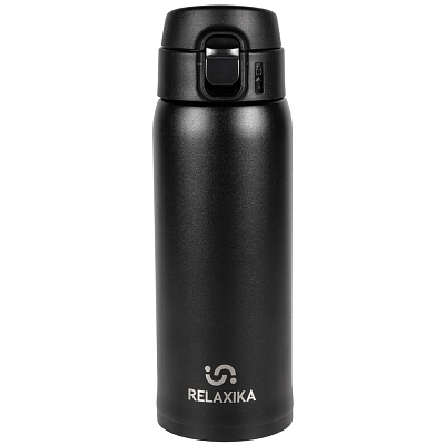 Термокружка Relaxika, черная (Чёрный)