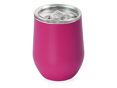 Вакуумная термокружка Sense, непротекаемая крышка, крафтовая упаковка (Розовый)