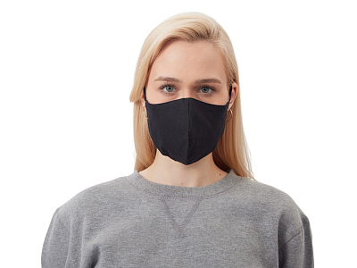 Маска для лица многоразовая из хлопка, анатомической формы