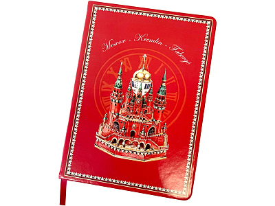 Блокнот Москва-Кремль-Фаберже (Красный)