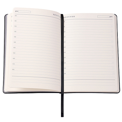 Ежедневник A5 недатированный Stefano в мягком переплёте, черный