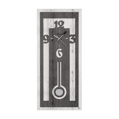 Часы настенные "Классика"  (Черный с белым)