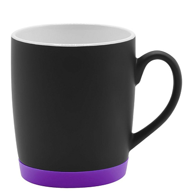 Кружка Make Me To Go, чёрная/фиолетовая (Черный/фиолетовый)