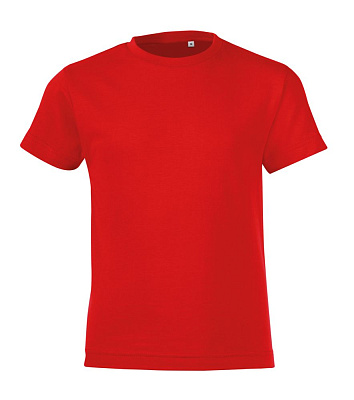 Футболка детская Regent Fit Kids, кобальт (темно-синяя) (Красный)