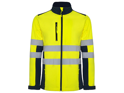 Куртка софтшелл Antares, мужская (Нэйви/неоновый желтый)