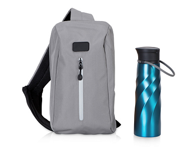 Набор со слингом и бутылкой Athletic nomad (Синий)