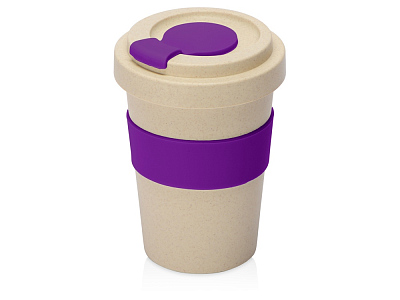 Стакан из пшеничного волокна Flava (Бежевый/фиолетовый)