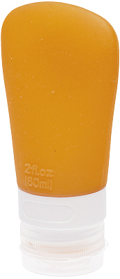 Дорожная баночка для путешествий Dewal Beauty, оранжевая с присоской, 60мл. (Оранжевый)