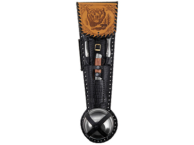 Набор Походный (Серебристый, черный)