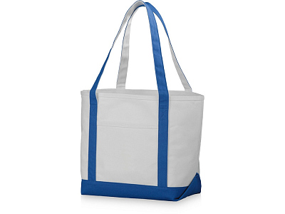 Сумка Premium, 610 г/м2 (Натуральный/ярко-синий)