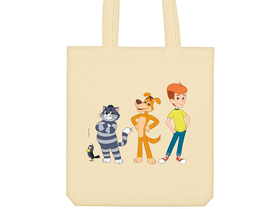 Сумка из плотного хлопка Простоквашино, 220 г/м2 (Натуральный)