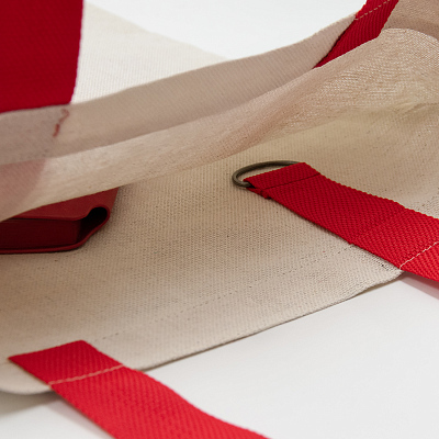 Шоппер Superbag Light (неокрашенный с красным)