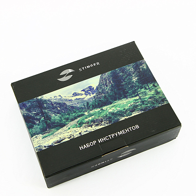 Набор инструментов Stinger, 25 инструментов, в нейлоновом чехле, 172х125х42 мм, чёрный