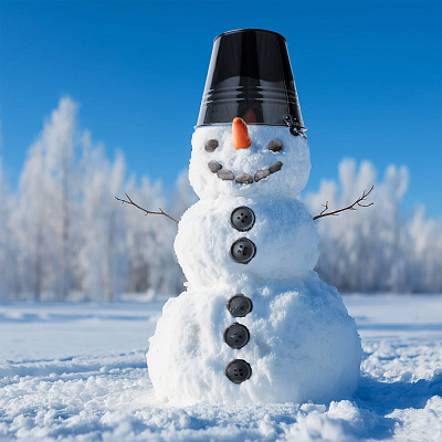 Набор для лепки снеговика «Все по-взрослому», без шарфа