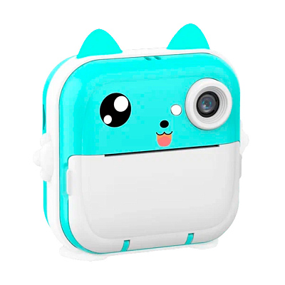 Детская камера c печатью фотографий Kid Joy Print Cam Q5, бирюзовый