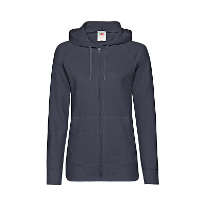 Толстовка женская без начеса LADIES LIGHTWEIGHT HOODED SWEAT 240 (Тёмно-синий)