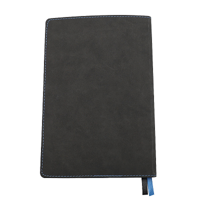 Ежедневник A5 недатированный Efemero в мягком переплёте, черный/темно-синий