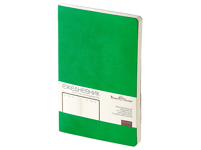 Ежедневник недатированный А5 Megapolis Velvet Flex (Зеленый флуор)
