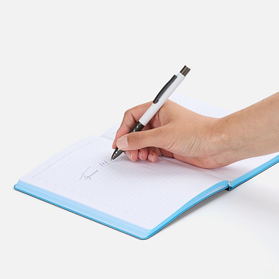 Ручка шариковая Digit Soft Touch со стилусом, белая