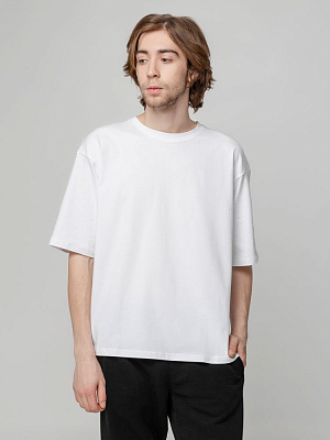 Футболка унисекс оверсайз Street Vibes, оранжевая (Белый)