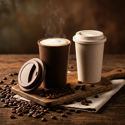 Стакан "Natural coffee" 450 мл, коричневый