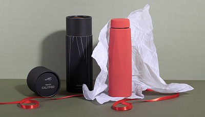 Термос "Calypso", покрытие soft touch, 500 мл, красный