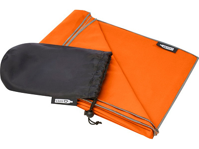 Сверхлегкое быстросохнущее полотенце Pieter из переработанного РЕТ-пластика (Оранжевый)