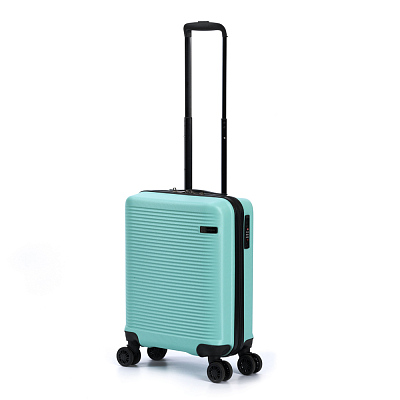Чемодан TORBER Caspian, светло-зелёный, ABS-пластик, 38 х 20 х 54 см, 35 л (Зеленый)