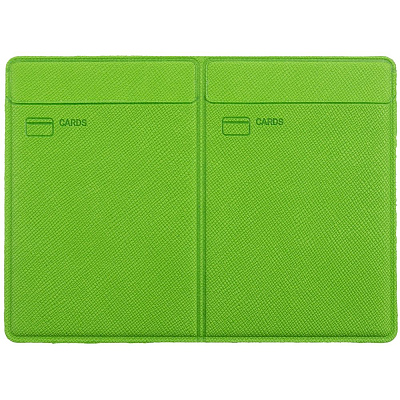 Обложка для автодокументов Devon Light, зеленая (Зеленый)